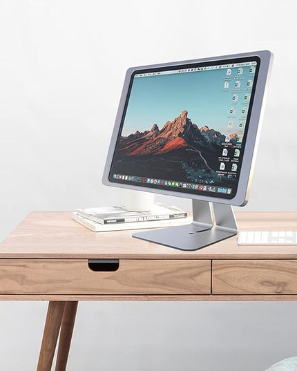 Magnetic Stand on Desk with Charging Case A8 for iPad (A16/ 10th Generation) 10.9-Inch, Classic L Shape, Sturdy Metal Base, Strong Magnets, 360 Rotation, 90 Tilt