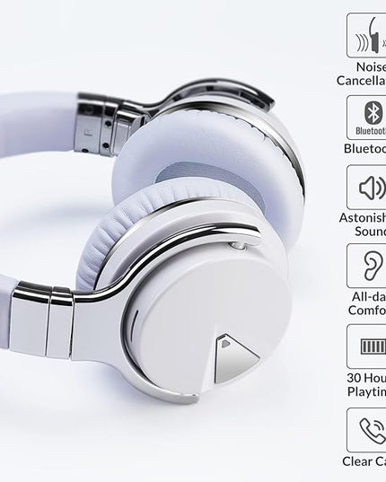 Million Sold 10 Years Classic E7 Active Noise Cancelling Headphones with Upgraded Noise Cancellation, Bluetooth Headphones Wireless with HD Sound Vivid Deep Bass, for Home Office Travel Birthday Gift