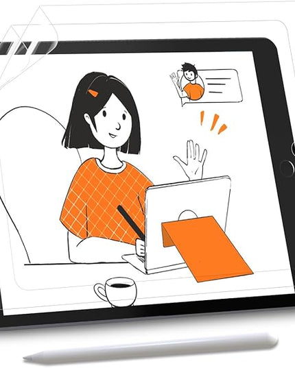 KCT 2 Pack Paperfeel Screen Protector Compatible with iPad 6th / 5th Generation 9.7 inch/iPad Air 1/2 High Touch Sensitivity Anti Glare, Less Reflection, PET Matte Texture, Easy Installation