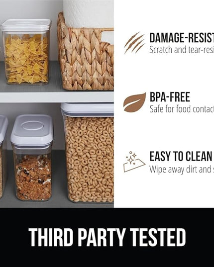 GORILLA GRIP DripGuard Shelf Liner, Non Adhesive Drawer and Kitchen Cabinet Protector, Slip Resistant BPA Free Smooth Surface Plastic Liners for Cabinets, Bathrooms, Closets, 17.5x120 Inch, Gray