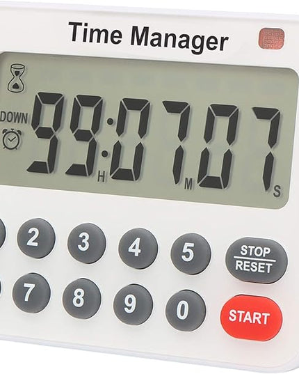AIMILAR Digital Kitchen Timer - Magnetic Count Up Down Direct Entry Cooking Timer with Loud Alarm, Auto Shut-Off & Memory Function, 99 Hrs 99 Mins 99 Secs, 10 Key for Cooking, Exercise, Games