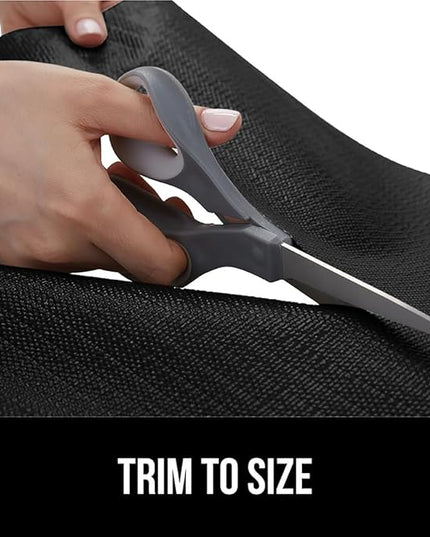 GORILLA GRIP Slip Resistant Drawer and Shelf Liner 2 Pack, Non Adhesive Water Resistant, Easy Clean and Trim, Smooth Surface Liners for Kitchen Cabinet, Shelves, Drawers Pantry, 17.5 IN x 20 FT, Black