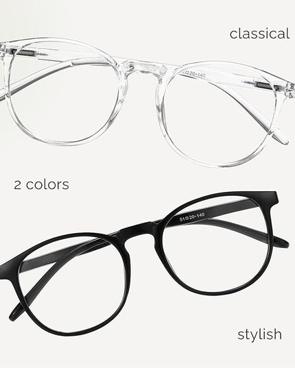 IBOANN Blue Light Glasses for Woman/Men, Fashion Blue Light Glasses Men, Fake Glasses Help Reduce Screen Fatigue