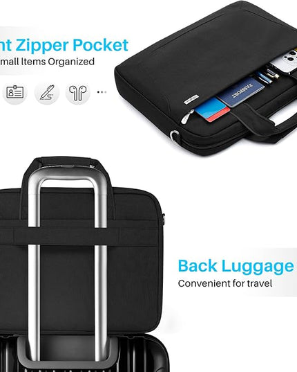 Laptop Shoulder Bag 15.6 16 17.3 Inch for Men Women,Waterproof Computer Carrying Case Messenger Bag Briefcase Work