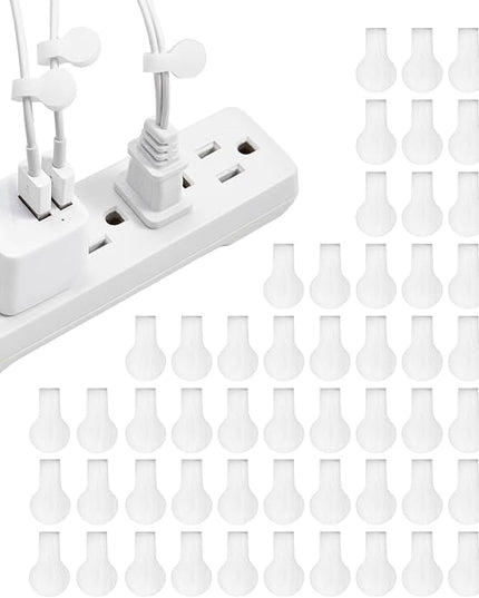Wrap-It Storage Cable Labels, Mini, White (60 Pack) - Cord and Wire Tags for Cable Management and Organizer for Electronics, Computers and More