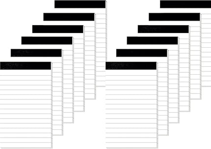 Nichela 12 Pack Small Notepad, 3 x 5 Inch Ultra Quality Note Pads, Server Lined Papers and Desk Notepads for Office Supplies, Writing and Memo pads 30 Sheets Each