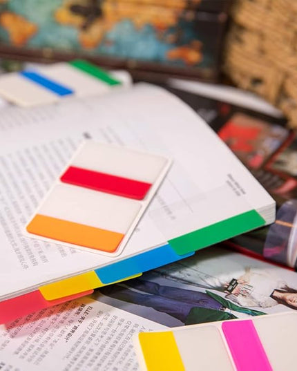 KICNIC Sticky Tabs 1 Inch, 960pcs Book Tabs, Colored Page Markers Self Adhesive, Repositionable Note Tabs for Documents, Books, Paper, Notebooks, Filing and Folders [24 Sets, 10 Colors]