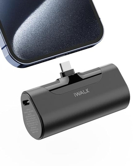iWALK Portable Charger for iPhone 17/16/15 USB-C Small Power Bank 20W 4,500mAh Fast Charging Battery Pack Compatible with iPhone 15/16/17 Plus/17 Pro/17 Pro Max, Samsung Galaxy S25/S24/S23 Android