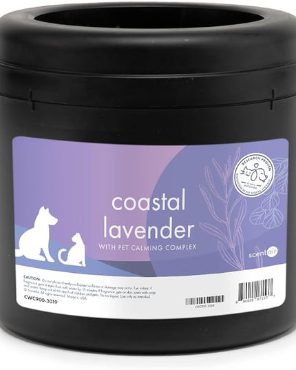 ScentAir Whisper Home Monthly Plug-in Refill, Fragrance Cartridge for Home and Office, Coastal Lavender Pet Calming
