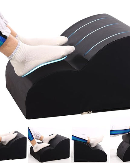 Foot Rest for Under Desk at Work.Multifunctional 3-Tier Foot Stool,With waterproof leather Footrest.For Under Desk,Office Chair Gaming Chair & Sofa,Leg Elevation Pillow,supports Posture-Black