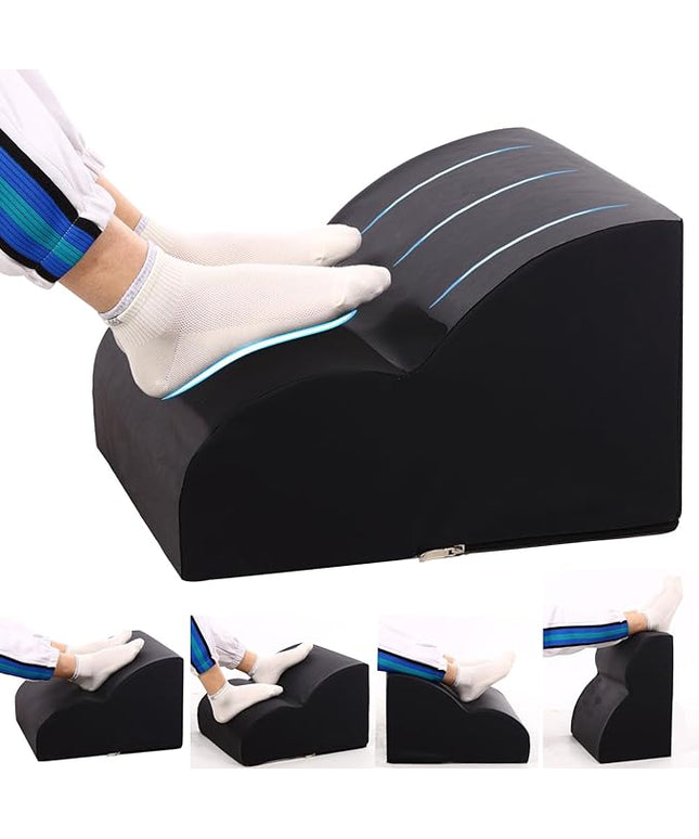 Foot Rest for Under Desk at Work.Multifunctional 3-Tier Foot Stool,With waterproof leather Footrest.For Under Desk,Office Chair Gaming Chair & Sofa,Leg Elevation Pillow,supports Posture-Black