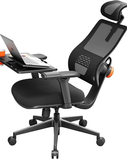 Newtral Ergonomic Office Chair with Adaptive Lumbar Support- High Back Desk Chair with Adjustable Headrest, 3D Armrest, Adjustable Seat Depth & Height, Home Office