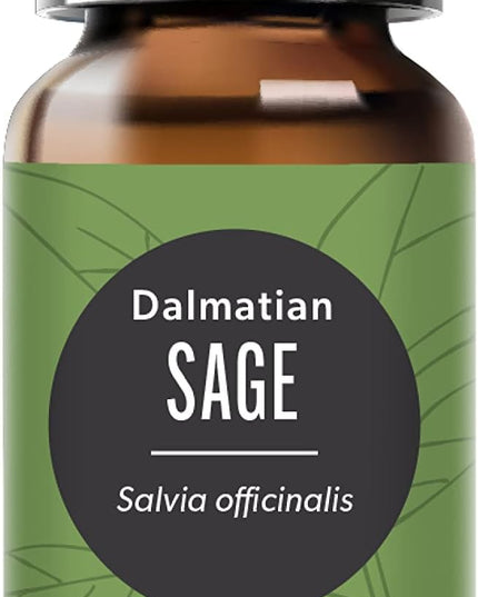 Edens Garden Sage- Dalmation Essential Oil- 100% Pure Premium Grade, Undiluted, Natural, Therapeutic, Aromatherapy, The Best for Candle, Laundry, Humidifiers 10 ml (.33 fl oz)