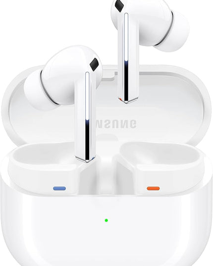 Samsung Galaxy Buds 3 Pro AI True Wireless Bluetooth Earbuds, Noise Cancelling, Sound Optimization, Redesigned Comfort Fit, White [US Version, Amazon Exclusive, 2Yr Warranty]