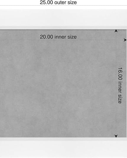 Amanti Art White Framed Magnetic Board 21x25 Small Vision Board for use with Magnets, 100% Metal Sheet to Display Items as Office Decor or for Home Organization in mudroom, Kitchen or Kids Room