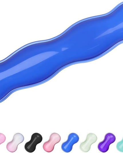 Gel Wrist Rest for Keyboard and Mouse, Wrist Rest for Keyboard, Mouse Wrist Support, Pain Relief, Cool Touch, Non-Skid, Keyboard Wrist pad