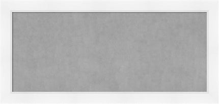 Amanti Art White Framed Magnetic Board 25x53 Oversize Vision Board for use with Magnets, 100% Metal Sheet to Display Items as Office Decor or for Home Organization in mudroom, Kitchen or Kids Room