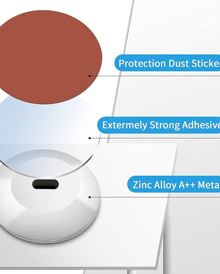 5 Pack Anchor Plate Adhesive Security Plate with Slot for Computer Lock Security Cables to Lock Down Laptops, Tablets, Monitors,for iPhone Smart Phone, MacBook Pad Ipad, Tablet, Other Device