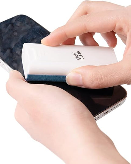 CLICK CLEAN Touchscreen Mist Cleaner, Screen Cleaner, All in One Screen Cleaner Spray with Microfiber and Phone Stand for All Phones, Laptop and Tablet Screens (Blue)