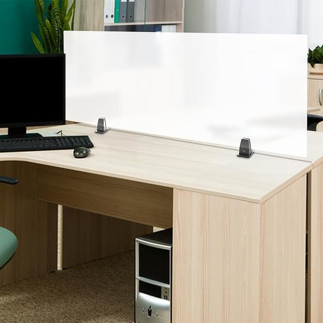 Acoustic Desk Divider,Frosted Acrylic Clamp-on Soundproof Desk Privacy Panel,Standing Office Desk Furniture Partitions for Classroom Office Students Desk (1 Pcs 47 x 18 Inch)