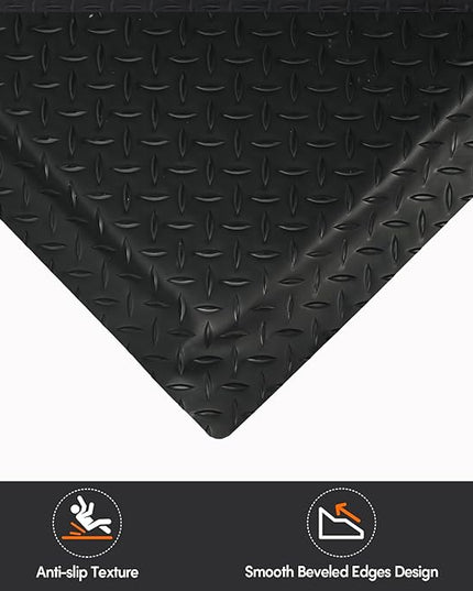 Anti Fatigue Mats Industrial 3' x 5' 15/16" Thick Ergonomic Standing Mat Commercial Kitchen Mat Heavy Duty Diamond Plate Cushioned Shop Floor Mats Helps Relieve Back and Leg Soreness
