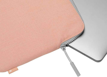 Incase Slim Sleeve with Woolenex for 13" MacBook/Laptop and iPad/Tablet - Padded Carry Case with Faux Fur Lining, Protective Cover, Vislon Zipper for Easy Access, Durable - Blush Pink