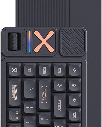 IQUNIX Magi65 Pro Low Profile Mechanical Keyboard Wireless 65% Keyboard Ultra Slim for Creamy Typing, Hot Swappable, RGB Backlit, PBT Keycaps, Aluminum Case, BT/2.4G/USB-C, Mac/Windows (Shadow Black)