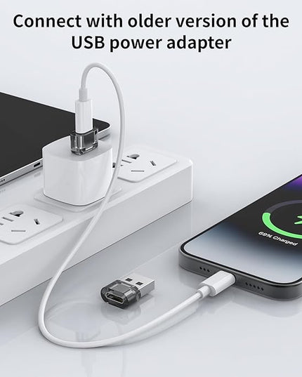 20 Packs USB-A to USB-C Adapter, USBC Female to A Male OTG Charger, USB to USBC Converter for iPhone 15 Plus Pro Max/Apple Watch Ultra iWatch/AirPods/iPad Air/Car/Galaxy S24 S23 S22 Ultra