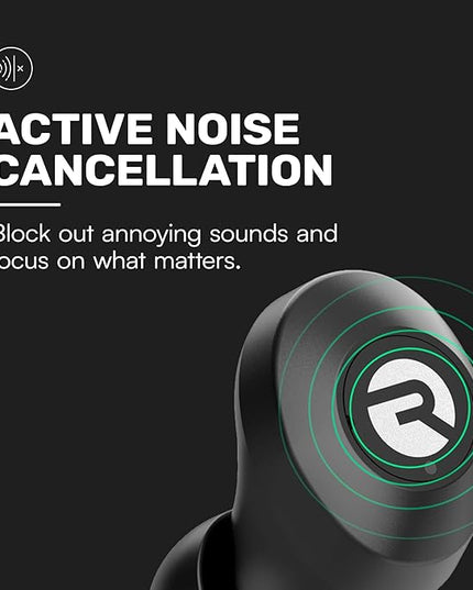 Raycon Everyday Earbuds Classic Bluetooth Wireless with Microphone - Stereo Sound, Active Noise Canceling, in-Ear Bluetooth Headset True Wireless Earbuds 32 Hours Playtime (Rose Gold)