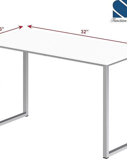 SHW Mission 32-Inch Home Office Computer Desk, White