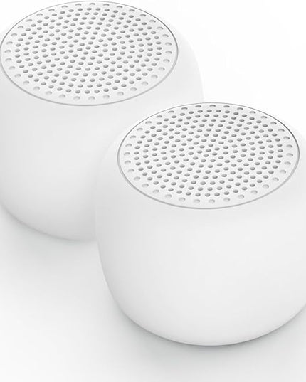 Babelio White Noise Sound Machine for Adults Kids Baby, Mini, 15 Non-looping Sounds, Timer, Memory Function, Easy to Pocket and Travel White 2 Pack
