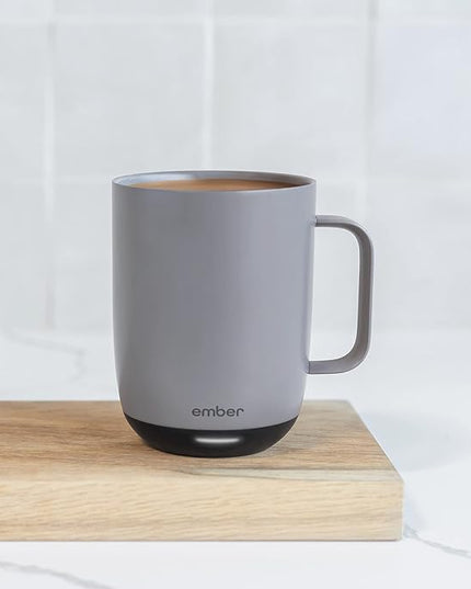 Ember Temperature Control Smart Mug 2, 14 Oz, App-Controlled Heated Coffee Mug with 80 Min Battery Life and Improved Design, GrayModel