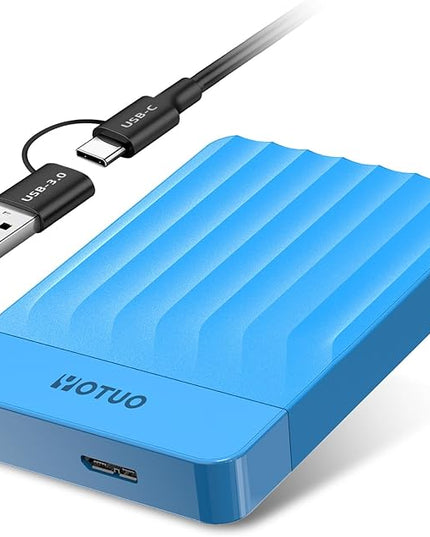 Portable External Hard Drive Storage Expansion Mobile HDD USB 3.0 for PC, Mac, Desktop, Laptop, PS4, PS5, Xbox One X/S, Xbox 360, Xbox Series X/S, Office & Game (Blue, 1TB)