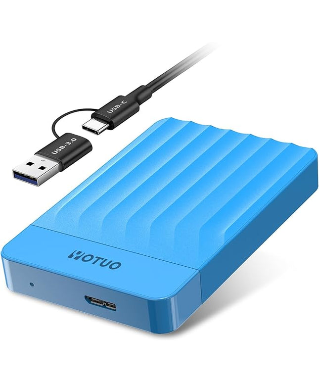 Portable External Hard Drive Storage Expansion Mobile HDD USB 3.0 for PC, Mac, Desktop, Laptop, PS4, PS5, Xbox One X/S, Xbox 360, Xbox Series X/S, Office & Game (Blue, 1TB)