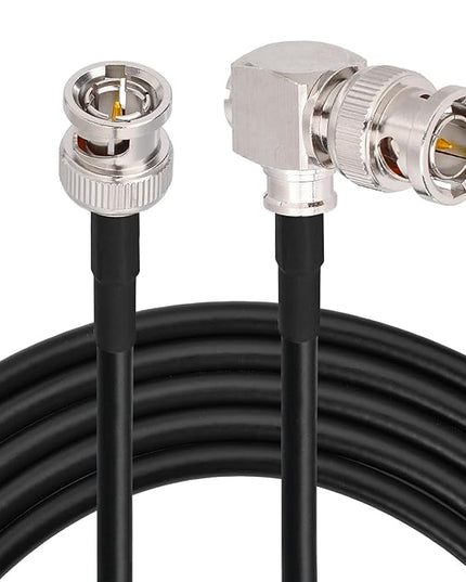 Superbat 3G/6G SDI Cable 3ft Right Angle BNC Male to Male 75 Ohm BNC Video Cable Thin Belden 1855A SDI Cable Short for HD Camera CCTV Monitor Video Switcher SDI Splitter etc 2-Pack