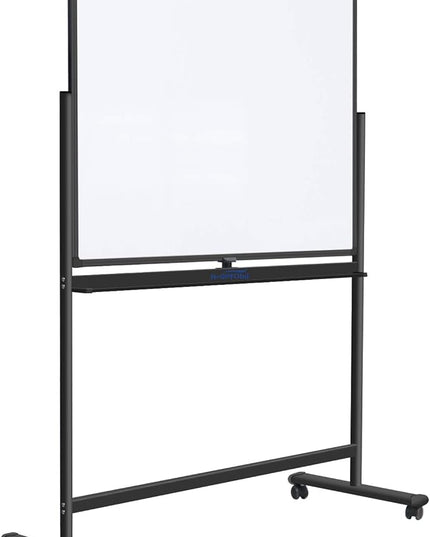H-Qprobd 48"x36" Mobile Whiteboard Double-Sided Magnetic Dry Erase Board on Wheels - Comercial Rolling White Boards with Sturdy Stand for Home, Office & School
