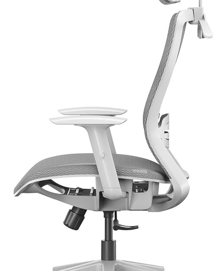 FLEXISPOT OC3 Air Ergonomic Office Chair High Back Computer Chair with Adjustable Lumbar Support/Armrest/, Breathable Mesh Seat Cushion Backrest, Chairs for Home Office Gaming Working, Light Gray