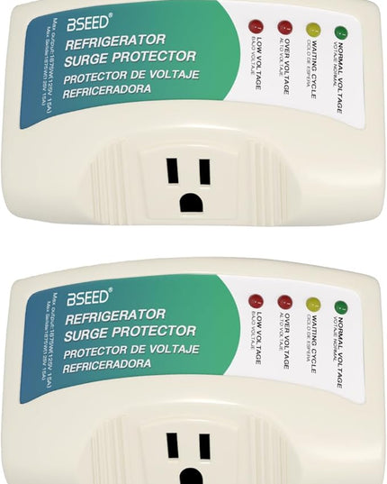 BSEED Single Outlet Surge Protector, Wall Surge Protector for Refrigerator, TV, PC, Washing Machine and Other Home Appliance 2 Pack