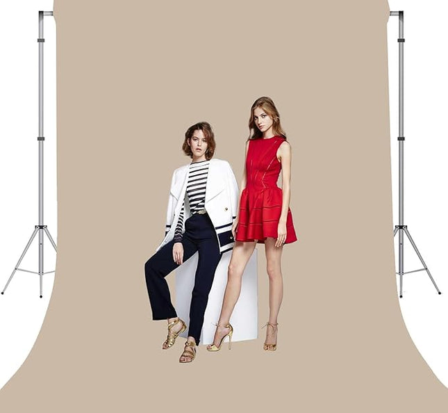 Beige Photo Backdrop for Photoshoot Beige Background for Photography Photo Backdrop Curtain for Party 10 x 10 FT