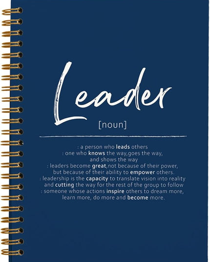 OXW Navy Blue Meeting Notebooks for Work, Leadership Gifts Office Work Notebook Journal for Writing Note Taking, Thank You Gifts for Women Men Leader Mentor Boss Manager Principal, 5.5"x8.3"