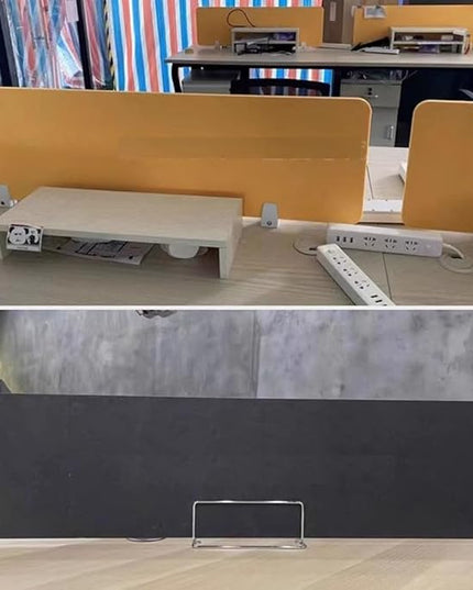 Acoustic Desk Divider Panel for Privacy, Noise Reduction & Visual Distraction, Ideal Home Offices – Stylish and Functional Office Partition, White