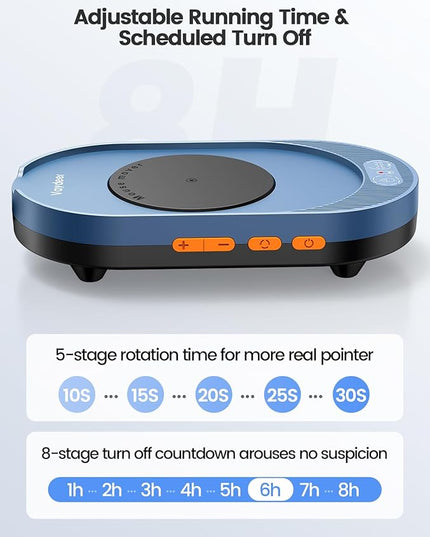 Vaydeer M4 Utra Mouse Mover with APP, Undetectable Mouse Jiggler Device with Remote Control and Timer Function, Driver-Free Shaker Wiggler Mouse Movement Simulation for Computer Awakening-Blue