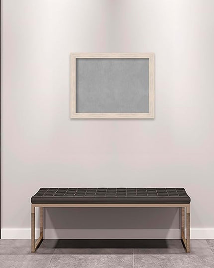 Amanti Art White Framed Magnetic Board 21x27 Medium Vision Board for use with Magnets, 100% Metal Sheet to Display Items as Office Decor or for Home Organization in mudroom, Kitchen or Kids Room