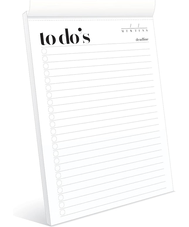 To Do List Notepad A5 Size (8.3"X5.8") Daily To Do List Planner, Productivity Planner, Stylish Design, Quality Thick Paper, Hardcover, Undated, Ruled Pages, Checkboxes, Deadline Column, Date Section.