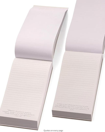 WORLD TRAVELER Eccolo A Thought a Day List Pad with 365 Inspirational Quotes for Notes, Memos - A Year of Positive Thinking, To Do List Notepad, Size 5X8, 5X8 Pink