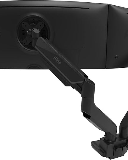 Pixio PS2D Ultrawide Heavy-Duty Premium Dual Monitor Arm Stand Desk Mount - Fits up to 35 inches Two Monitors, Weights up to 33 lbs Each, Height Adjustable, Compatible with VESA 75x75mm 100x100mm
