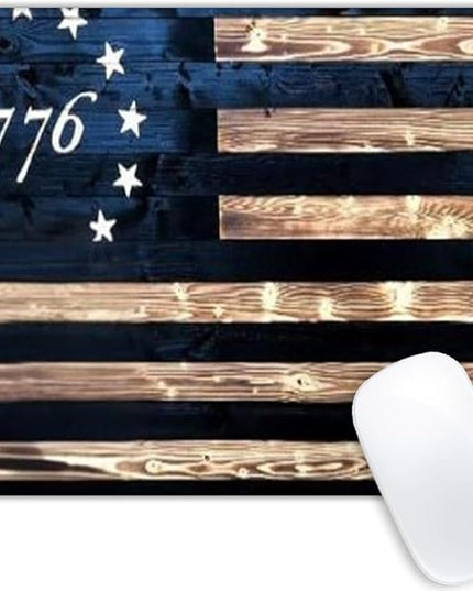 1776 Vintage American Flag Mouse pad Customized Mousepad Non-Slip Rubber Base Mouse Pads for Computers Laptop Office Desk Accessories Mouse pad