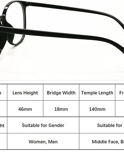 Reading Glasses Anti Blue Light Blocking Reader Oversized Frame for Women Men for Mid Big Face Anti Eyestains