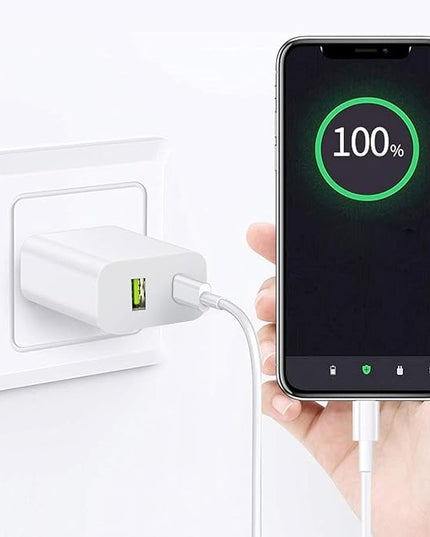 2 Pack USB C Charger Block, Dual Port Type C Wall Charger Fast Charging 20W Power Adapter Cube for iPhone 14/14 Pro/14 Pro Max/14 Plus/13/12/11, XS/XR/X, iPad, Samsung, More