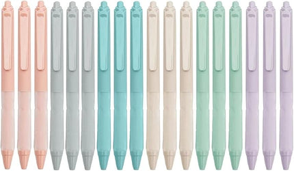 Linbsunne Ballpoint Pens Medium Point 1mm Black Pen with Super Soft Grip Ball Point Pen for Men Women Retractable Pens (18-pack)